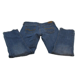 Levi's Signature Mid Rise Straight Denim Blue Jeans Womens Size 12L (34X29) 1% E
